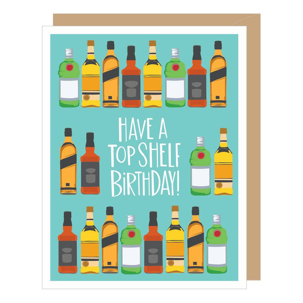 Top Shelf Birthday Card