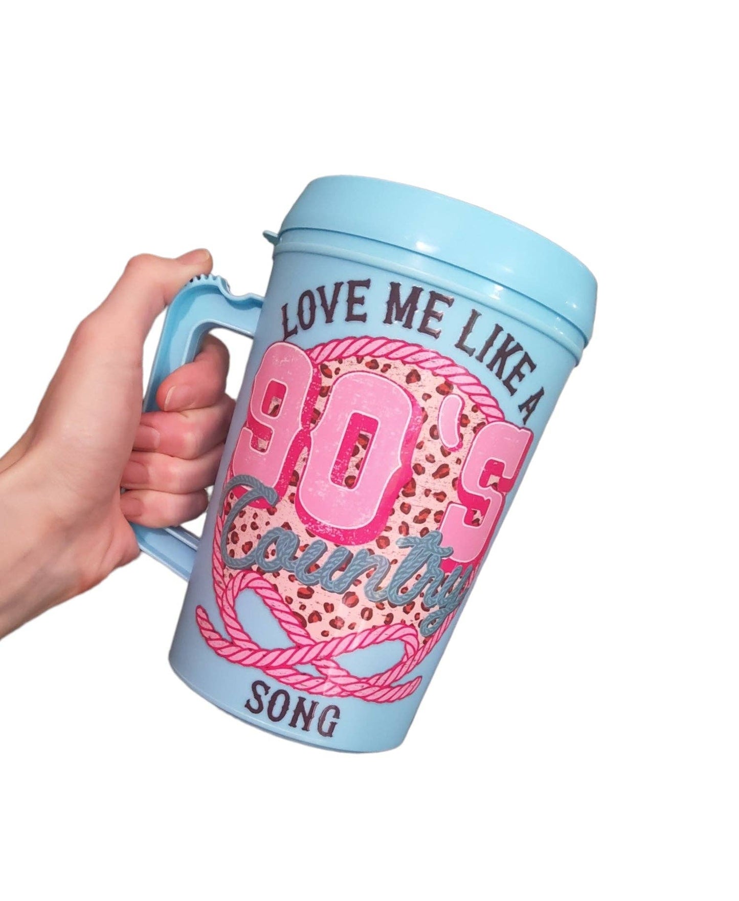 Love Me Like a 90's Country Song" Mega Mug