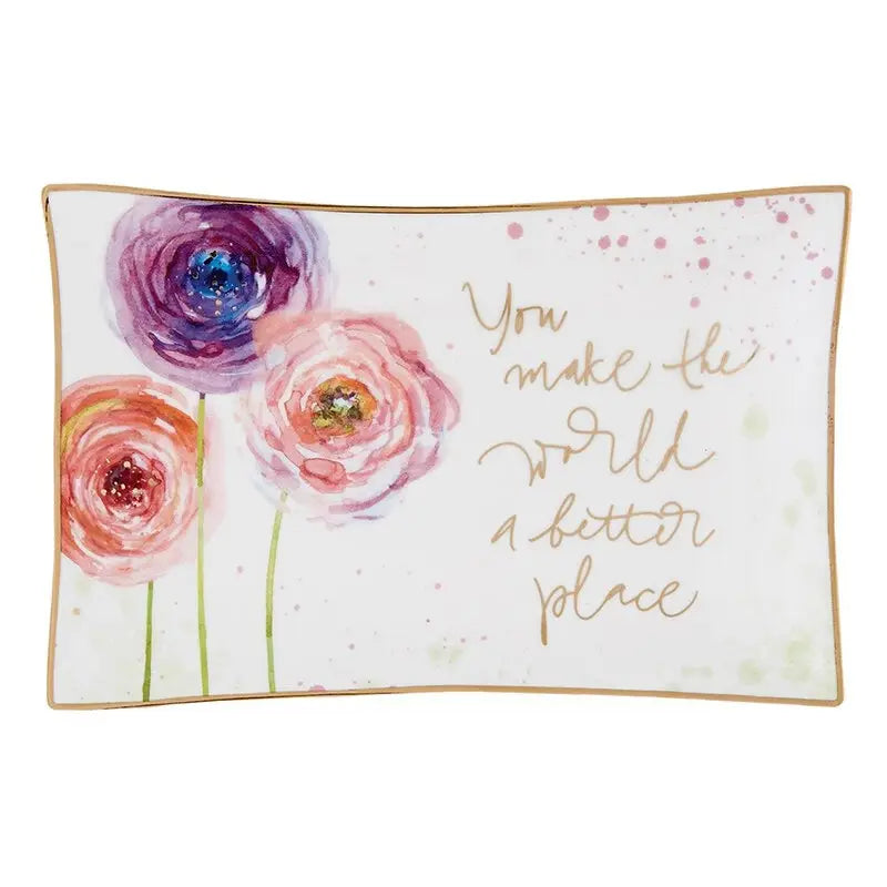 6x4 Trinket Tray - You Make the World a Better Place