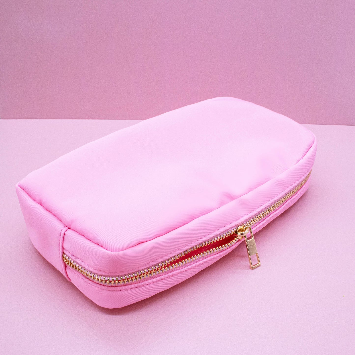 Letter Bag Travel Makeup Pouch - STUFF - pink