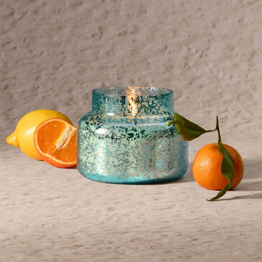 Aqua Opaline Jar - Volcano