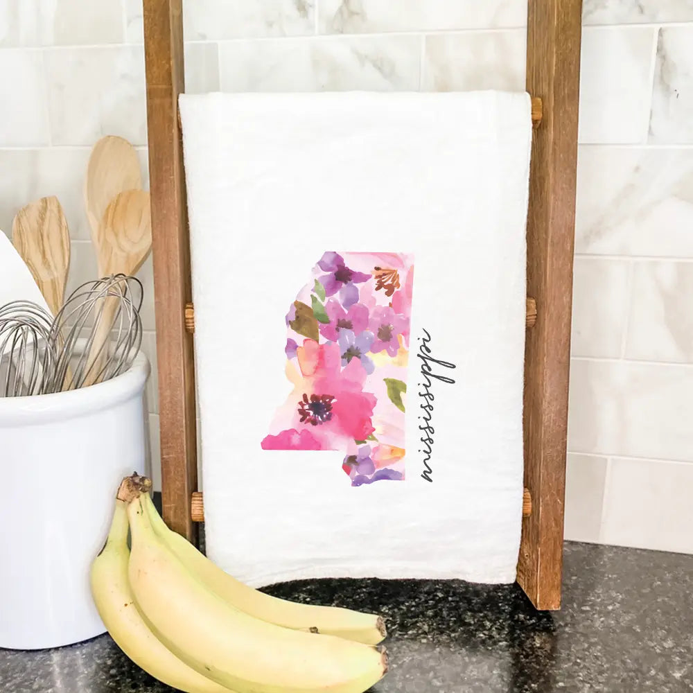 Floral State - Texas | Cotton Tea Towel