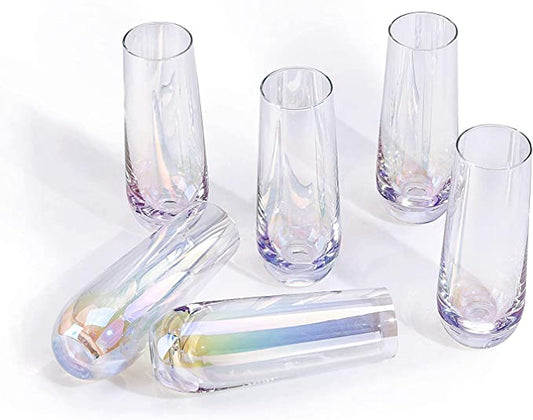 Stemless Champagne Flute Glass