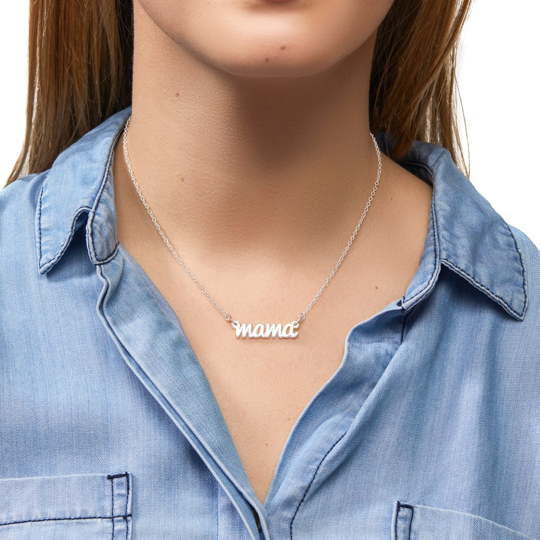 Love Her - Mama Necklace - Silver
