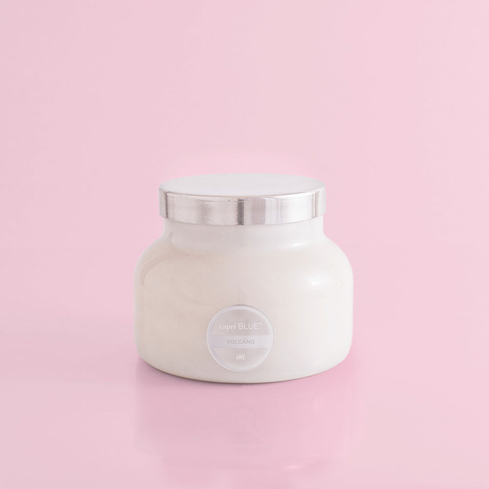 White Signature Jar Candle, Volcano 19oz