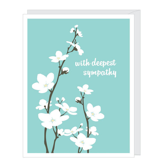 Sympathy Card - Apple Blossom