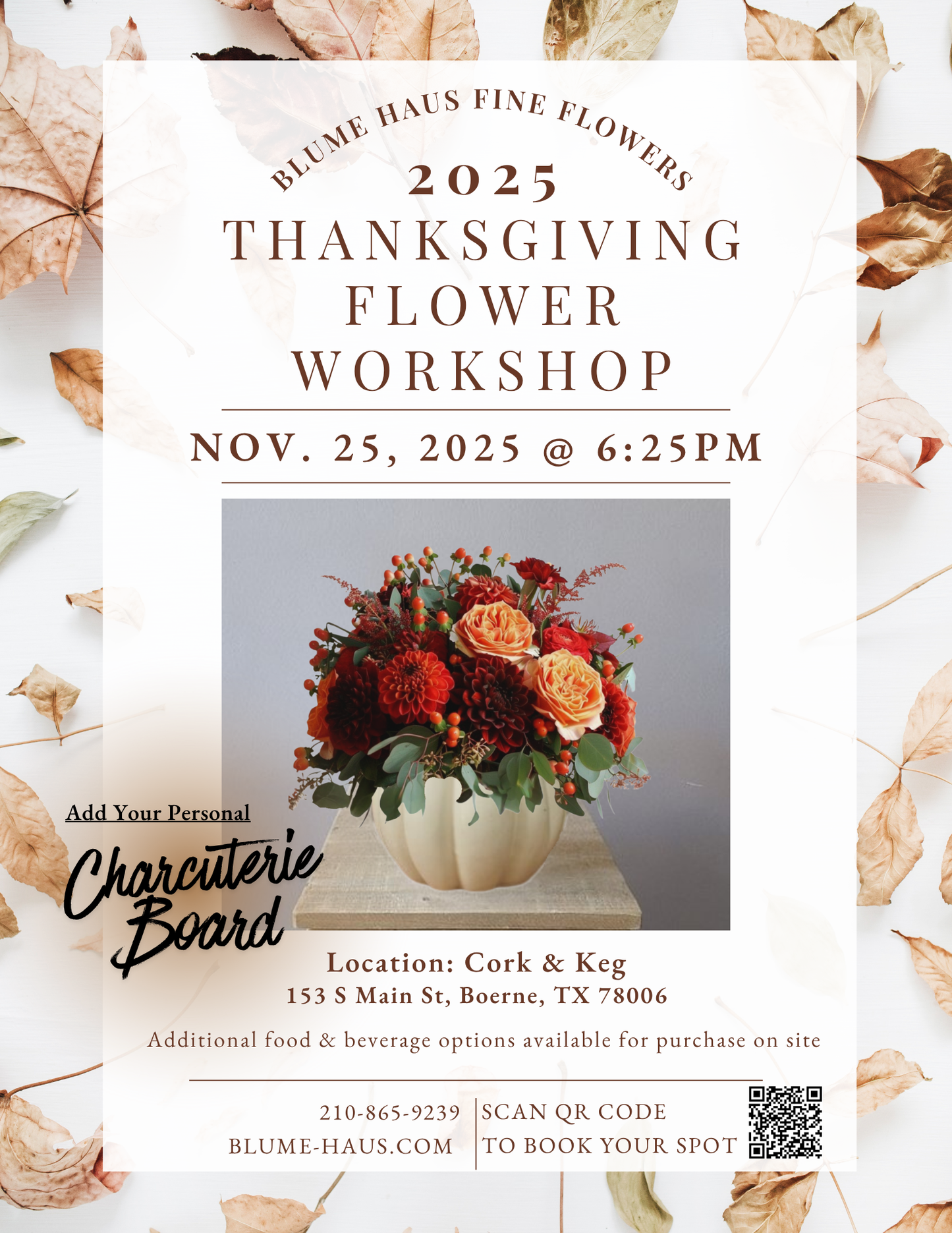 2025 Thanksgiving Flower Workshop