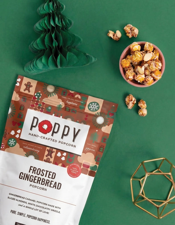 Frosted Gingerbread Popcorn