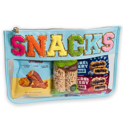 Letter Patch Pouch - SNACKS