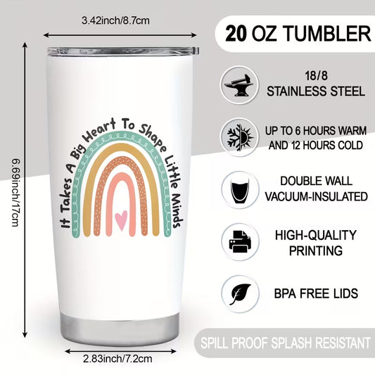Rainbow Teacher Tumbler