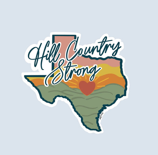 “Hill country strong” sticker
