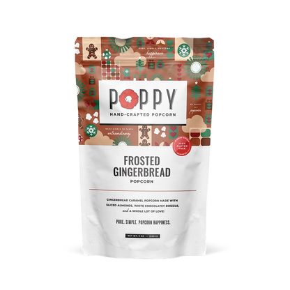 Frosted Gingerbread Popcorn