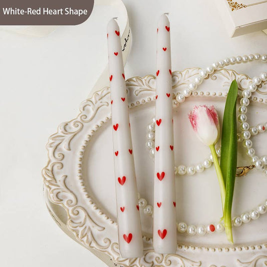 Valentine's Day Heart Taper Candle