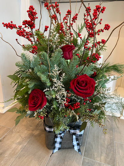 "Holly Jolly" Christmas Arrangement
