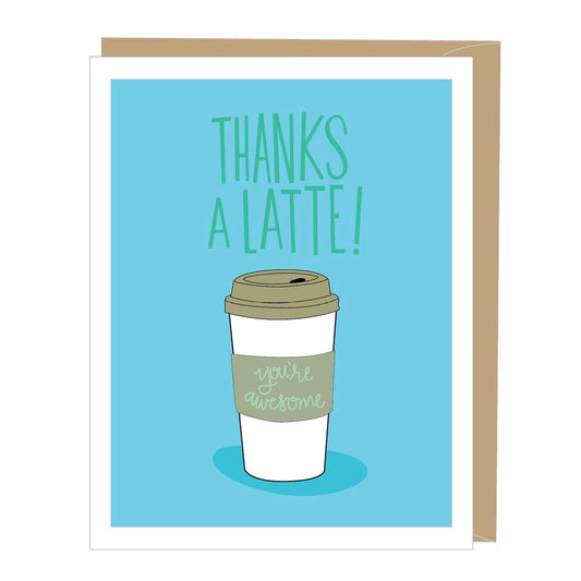 Latte Thank You Card