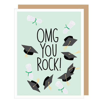OMG Your Rock Graduation Card
