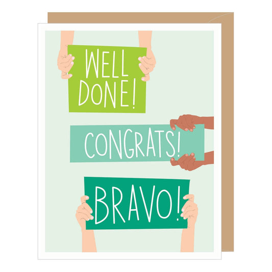 Well Done Congrats Bravo Congratulations Card